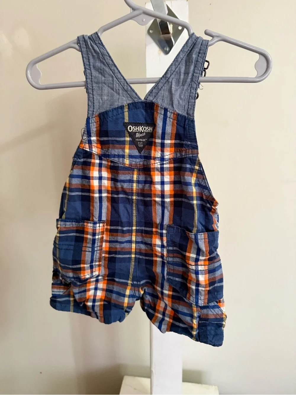 Oshkosh B’Gosh Plaid Shortalls